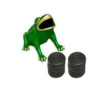 CADENAS ® - Juego de la Rana "Básico" de hierro fundido: 1 Rana y 10 Fichas