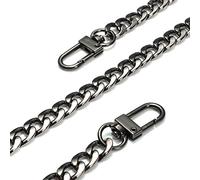 Cadenas Para Bolsos Bolsa Cadena Correa Asa Hombro Crossbody Bolso Metal Reemplazo Cadenas Piezas Accesorios(Noir,60cm)