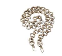Cadenas Para Bolsos Moda mujer bolso accesorio cadena desmontable reemplazo correa de hombro mujeres DIY embrague cadenas resina(Begie 120cm)