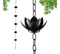 Cadenas para canalones de lluvia | Recolector decorativo de agua de jardín | cadena canalón colgante como , para propietarios de casa, arquitectos paisajistas, patio exterior, entrada, patio