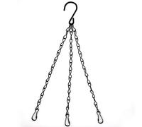 Cadenas para Cestas Colgantes 3 Pcs 40cm Hanging Basket Chain with Hooks Bonsai Hydroponic Plants Plant Grow Basin Home Garden Decor Flower Pot Hanger(Lock Buckle Style)
