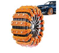 Cadenas Para Neumáticos De Nieve - Juego Antideslizante Reutilizable Ajustable De 10 Piezas Cadena Para Nieve Para Neumáticos De Automóvil De Ajuste Universal | Herramienta De Seguridad Para La Conduc