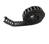 Cadenas portacables de plástico de 7 x 7, 10 x 10, 15 y 20 mm, 15 x 25, 30, 40 y 50 mm, con conector de extremo.(15x15 mm)