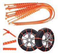 Cadenas reutilizables antinieve, cadenas portátiles para neumáticos de nieve actualizadas 2026, cadenas de ruedas de neumáticos de invierno para camionetas y SUV, bridas de plástico antideslizantes