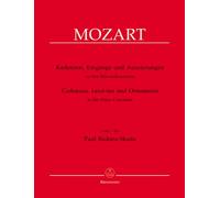 Cadenzas Mozart Piano Concerti - Piano - SCORE