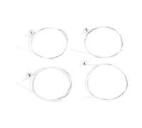 Caderas de reemplazo de nylon de cadena de ukelele de 4pcs con timbre rico en cálido para artistas profesionales y principiantes de tamaño estándar de instrumento blanco accesorio