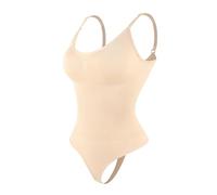 CADERI Ropa Interior Reductora Body Moldeador suavizante for Mujer, Prenda modeladora de Cuerpo Completo, Tanga Suave for moldear el Cuerpo, Esculpir el Pecho, Ropa Interior Adelgazante(Beige,XS)
