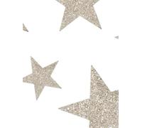 Caderno A4 de Linhas Estrelas Glitter Douradas: 160 páginas de linhas para anotações e estudos