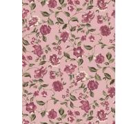 Caderno A4 Quadriculado Cor-de-Rosa Estilo Floral: 160 páginas quadriculadas para estudantes de matemática, física-química e para anotações