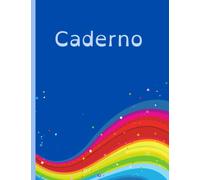 Caderno Arco-Íris: Caderno A4, Pautado, Interior com linhas Cinzentas e Brancas, Especial para Disléxicos (Dyslexic Friendly), 60 Folhas, 120 Páginas de Redação