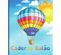 Caderno Balão: Caderno Pautado, com o Interior Colorido, Especial para Disléxicos (Dyslexic Friendly), 7,5'' X 9'' (dimensões de um Caderno Diário), 70 Páginas Azuis