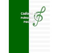 Caderno de Composição Musical | Papel Pautado com 12 Pautas por Página: Diário de Escrita Musical com 160 Páginas para Compositores, Estudantes e ... para Composição, Piano e Prática de Teoria