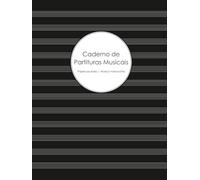 Caderno de Partituras Musicais | Papel pautado | Música manuscrita: 200 páginas | 12 pautas por página |Para músicos, compositores e estudantes