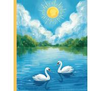 Caderno Diário Cisnes - Caderno Especial para Leitura e Escrita | Papel Amigável para Disléxicos | Idade 6 a 10 anos: Criado para reduzir o stress ... crianças com dificuldades de aprendizagem.