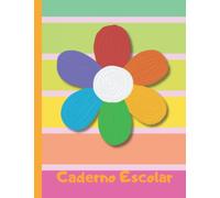 Caderno Escolar Flor: Magnífico Caderno A4 | Interior com Linhas Amarelas, Especial para Disléxicos (Dyslexic Friendly) | Ideal para 2º e 3º Ciclos