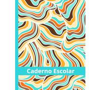 Caderno Escolar Padrão Azul e Castanho: Caderno Pautado A4 | Adequado a Adolescentes e Adultos Disléxicos (Dyslexic Friendly) | Interior em Papel Creme |
