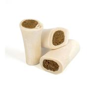 Cadet Hueso de espinilla relleno, huesos masticables de larga duración para masticadores agresivos, huesos masticables dentales con alto contenido de proteínas para perros, relleno de sabor a
