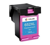 Cadfghjk Cartucho De Tinta 652XL De Repuesto For Impresoras HP652 HP652 XL - Compatible con Deskjet 1115 1118 2135 2136 3635 3636 3835 4535(1pcs Color)