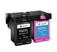 Cadfghjk Cartucho De Tinta 652XL De Repuesto For Impresoras HP652 HP652 XL - Compatible con Deskjet 1115 1118 2135 2136 3635 3636 3835 4535(2psc Battery)