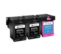 Cadfghjk Cartucho De Tinta 652XL De Repuesto For Impresoras HP652 HP652 XL - Compatible con Deskjet 1115 1118 2135 2136 3635 3636 3835 4535(3 PCS)