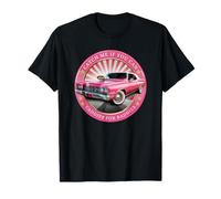 Cadillac Rosa de la Vieja Escuela - Atrápame si Puedes - Vintage Camiseta