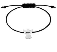 Cadimus Pulsera de ángel de la guarda, pulsera de ángel negro con cordón trenzado, regalo de cumpleaños para mujeres, familiares y amigos