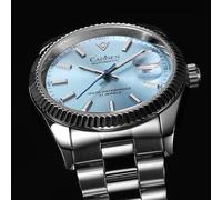 CADISEN nuevo reloj mecánico automático para hombre de marca superior de lujo C3 luminoso AR zafiro MIYOTA 8215 100M reloj de regalo resistente al agua para hombres Gray meteorite