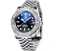 CADISEN Pagani PD-1651 - Reloj de pulsera para hombre, automático, mecánico NH35, resistente al agua, 100 m, acero inoxidable, cristal de zafiro, bisel giratorio, 100 metros, resistente al agua,