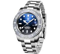 CADISEN Pagani PD-1651 - Reloj de pulsera para hombre, automático, mecánico NH35, resistente al agua, 100 m, acero inoxidable, cristal de zafiro, bisel giratorio, 100 metros, resistente al agua,