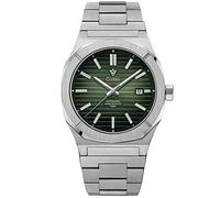 CADISEN Reloj mecánico Buceo Reloj Retro Lujo Zafiro Estilo Alemán, forro polar verde con licencia oficial de star wars silent one crew.