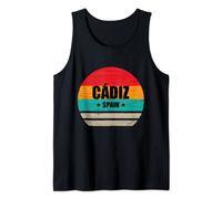 Cádiz España - Retro Vintage Recuerdos de Cádiz Camiseta sin Mangas