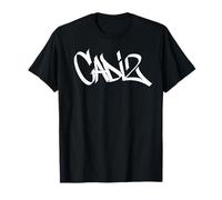 Cádiz Graffiti Ciudad Arte Callejero Handstyle España Souvenir Camiseta