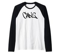 Cádiz Graffiti Ciudad Arte Callejero Handstyle España Souvenir Camiseta Manga Raglan