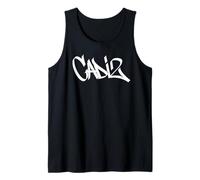 Cádiz Graffiti Ciudad Arte Callejero Handstyle España Souvenir Camiseta sin Mangas