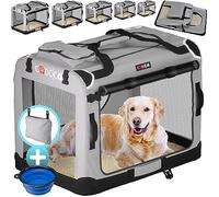 Transportín perro gris XXL 90x60x66cm plegable