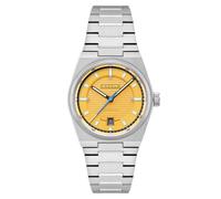 Cadola Lydden Hill CD-1056 - Reloj automático para hombre de 41 mm con pulsera de acero inoxidable sólido, Faro amarillo