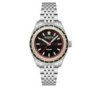 Cadola Reloj automático Ahrens de 42 mm para hombre con pulsera de acero inoxidable sólido CD-1061, Speedster Negro