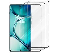 Cadorabo 3x Lámina protectora compatible con OnePlus ACE 2 Pro 3D en TRANSPARENCIA ELEVADA - 3x Vidrio protector de pantalla templado (Tempered) en dureza 9H con compatibilidad táctil 3D