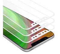 Cadorabo 3x Láminas protectoras de pantalla completa compatibles con Xiaomi Pocophone F1 en TRANSPARENTE con BLANCO - 3x Vidrio protector de pantalla templado (Tempered) en dureza 9H con táctil 3D