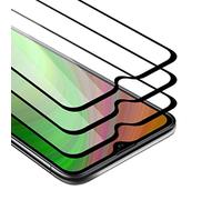 Cadorabo 3x Vidrio templado cobertura completa compatible con Xiaomi Mi 9 Lite en TRANSPARENTE con NEGRO - Paquete de 3 Vidrio protector de pantalla en dureza 9H con compatibilidad touch 3D