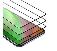 Cadorabo 3x Vidrio templado cobertura completa compatible con Xiaomi Redmi Note 9 Pro/Note 9s en TRANSPARENTE con NEGRO - 3x Vidrio protector de pantalla en dureza 9H con compatibilidad touch 3D