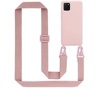 Cadorabo Cadena de teléfono móvil Compatible con Samsung Galaxy A81 / Note 10 Lite / M60s en Liquid Rosa - Funda Protectora de Silicona con Correa de cordón Ajustable en Longitud