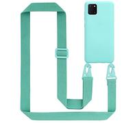 Cadorabo Cadena de teléfono móvil Compatible con Samsung Galaxy A81 / Note 10 Lite / M60s en Liquid Turquesa - Funda Protectora de Silicona con Correa de cordón Ajustable en Longitud