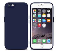 Cadorabo Estuche Compatible con Apple iPhone 6 Plus / 6S Plus en Fluid Azul Oscuro - Funda Protectora Fabricada en Silicona TPU Flexible