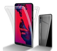 Cadorabo Estuche Compatible con Huawei P20 Pro / P20 Plus en Transparente - 360° Funda Protector Full Body - Protección Delantera y Trasera, protección Integral con Protector de Pantalla