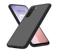 Cadorabo Estuche Compatible con Huawei P40 Lite 5G / Nova 7 SE en Mate Negro - Funda Protectora híbrida con Interior de Silicona TPU y Trasera de plástico Mate