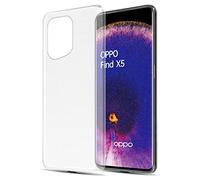 Cadorabo Estuche Compatible con OPPO Find X5 en Transparente - Funda Protectora Fabricada en Silicona TPU Flexible