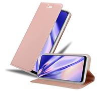Cadorabo Estuche Compatible con OPPO Find X5 Lite / Reno7 5G en Classy Oro Rosa - Funda Protectora con Cierre magnético, función Stand y Ranura para Tarjetas