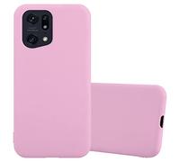 Cadorabo Estuche Compatible con OPPO Find X5 Pro en Candy Rosa - Funda Protectora Fabricada en Silicona TPU Flexible
