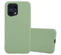 Cadorabo Estuche Compatible con OPPO Find X5 Pro en Candy Verde Pastel - Funda Protectora Fabricada en Silicona TPU Flexible